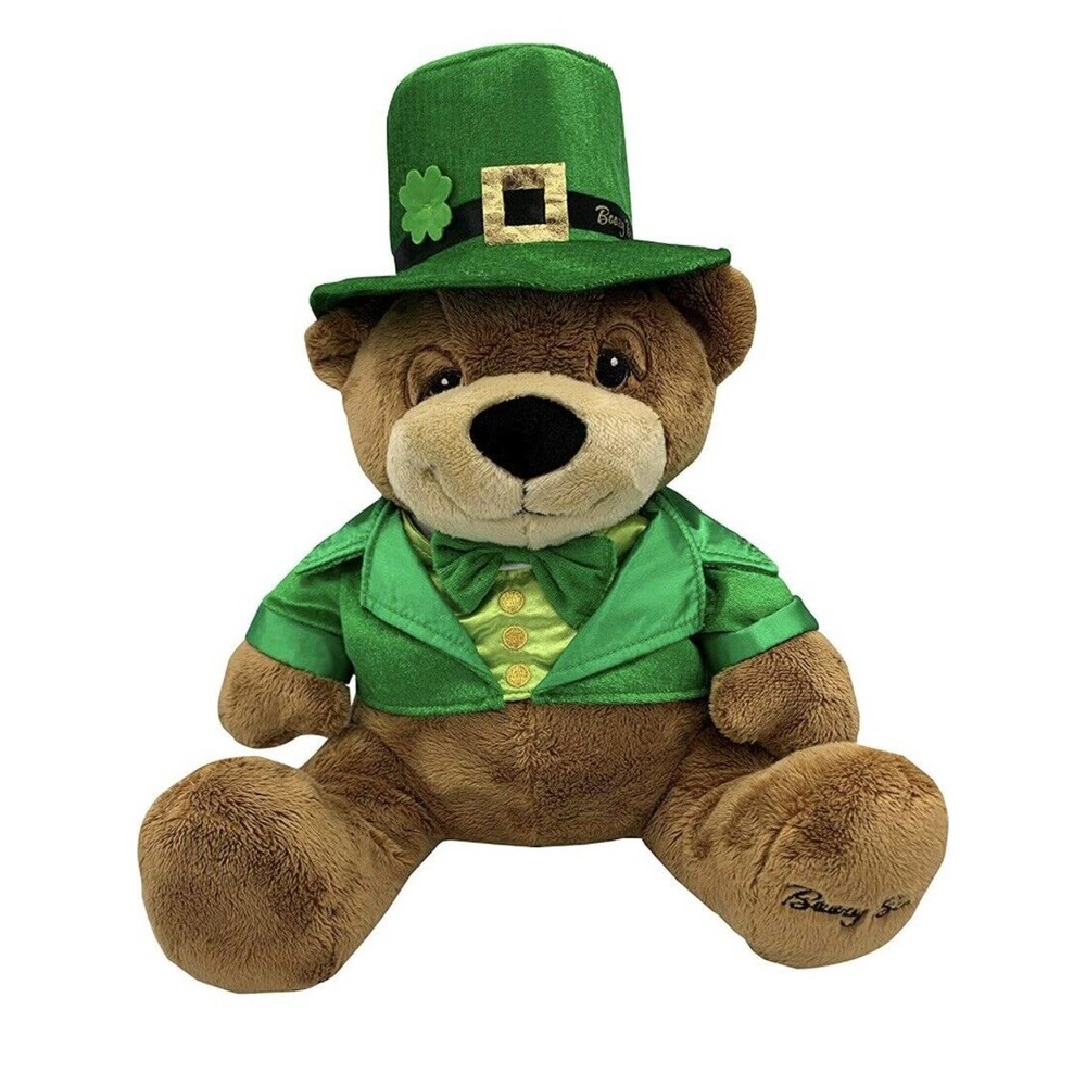 Boozy Bear St. Patrick’s Novelty Drinking Alcohol Gift w Hidden SS 750ml Flask - Picture 1 of 5